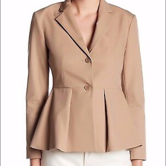khaki peplum jacket